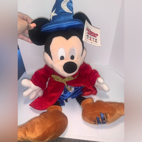 Disney’s Mickey Mouse Sorcerer Apprentice Plush 24" Tall Wizard Fantasia W/Tags - Picture 2 of 8